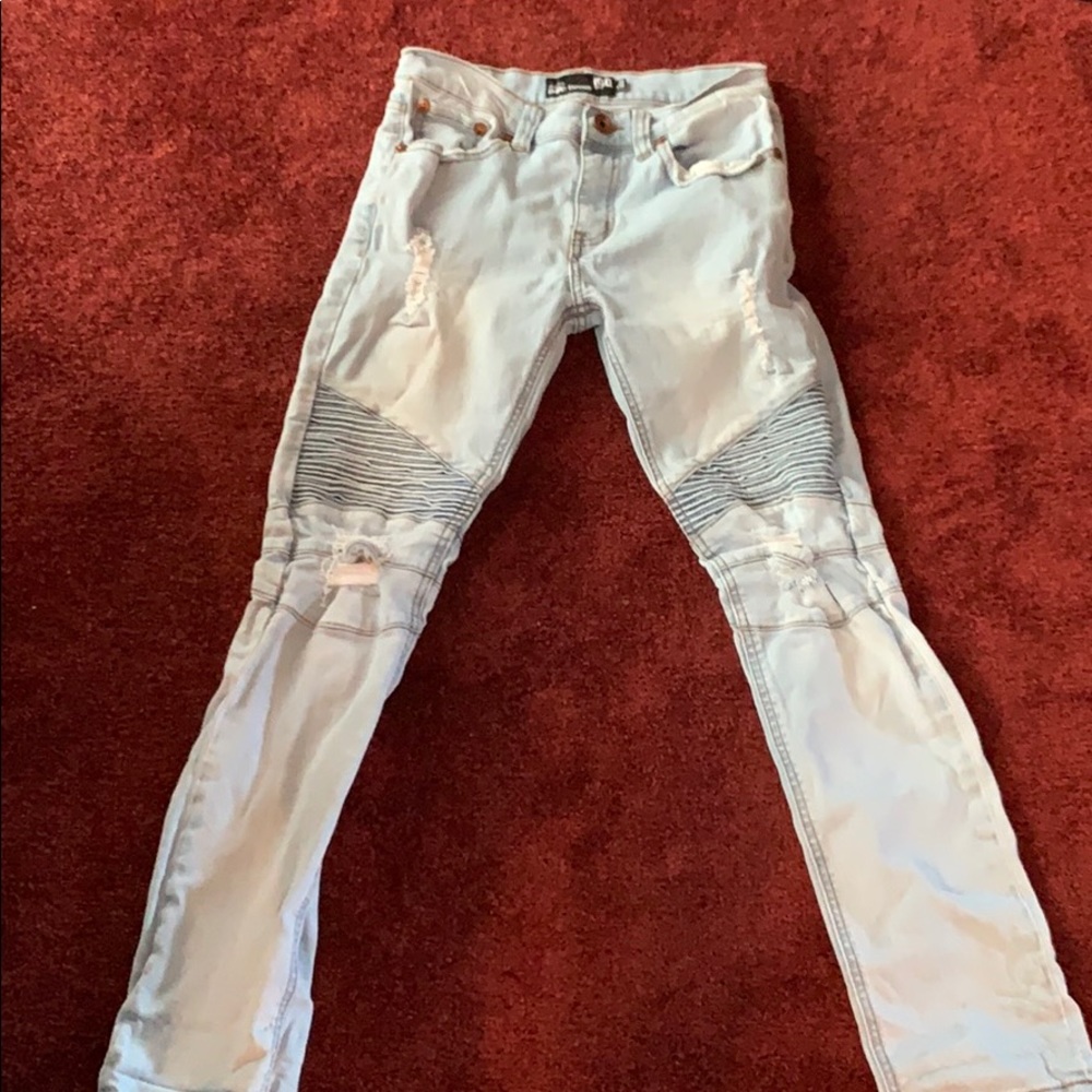 rsq skinny biker denim 28x30